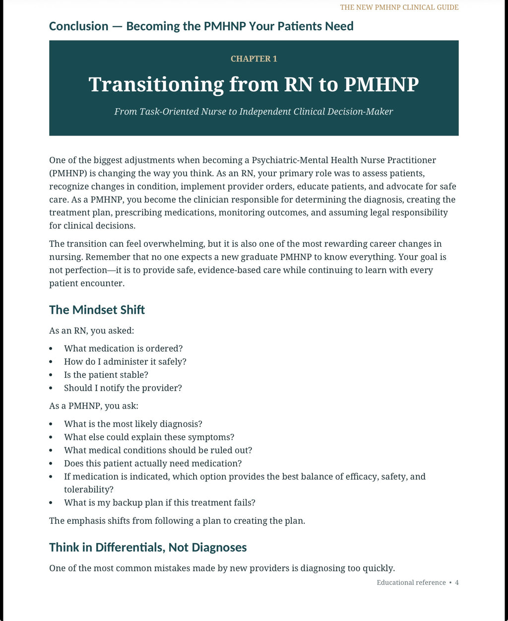 The New PMHNP Clinical Guide (From RN to PMHNP)